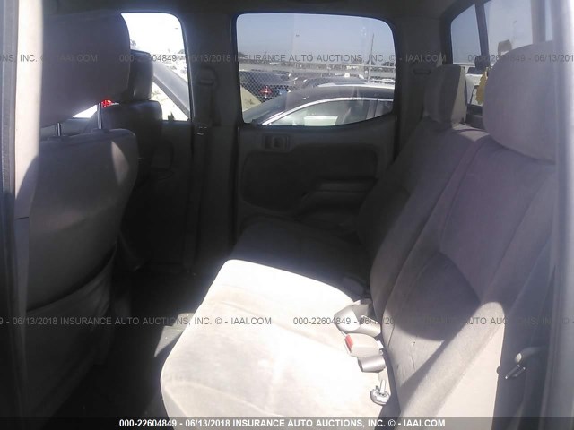 5TEHN72N33Z262931 - 2003 TOYOTA TACOMA DOUBLE CAB ვერცხლისფერი ფოტო 8