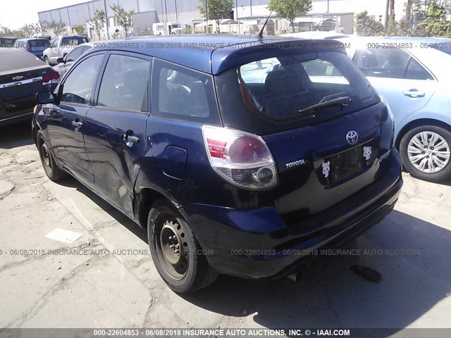 2T1KR32E55C479831 - 2005 TOYOTA COROLLA MATRIX XR Navy photo 3