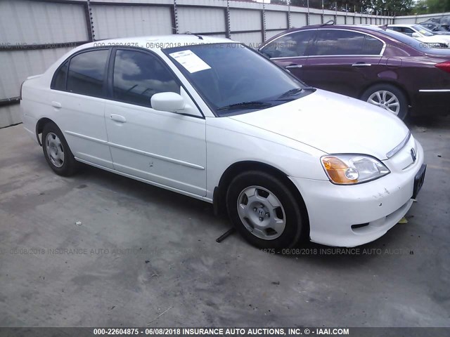 JHMES96663S009776 - 2003 HONDA CIVIC HYBRID WHITE photo 1