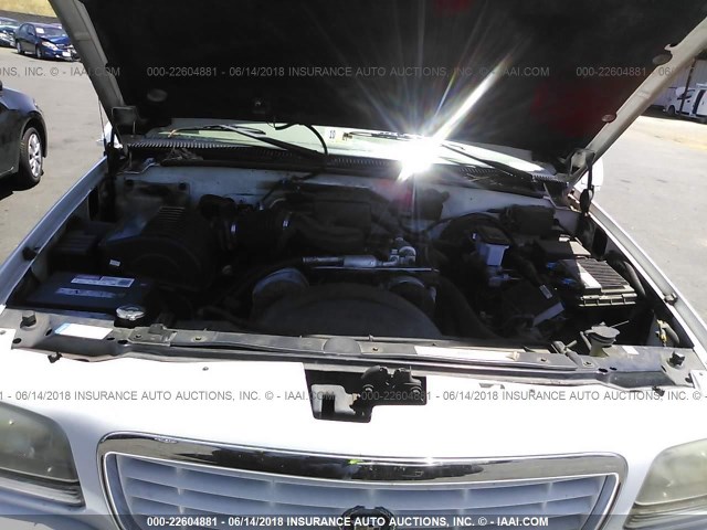 1GYEK13R4YR122989 - 2000 CADILLAC ESCALADE WHITE photo 10