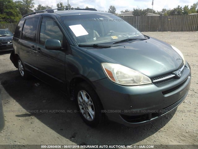 5TDZA22C55S355547 - 2005 TOYOTA SIENNA XLE/XLE LIMITED GREEN photo 1