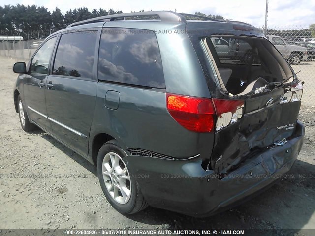 5TDZA22C55S355547 - 2005 TOYOTA SIENNA XLE/XLE LIMITED GREEN photo 3