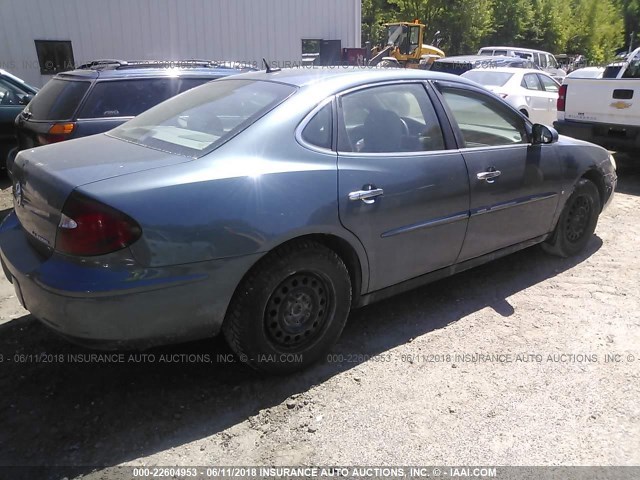 2G4WC582561203933 - 2006 BUICK LACROSSE CX BLUE photo 4