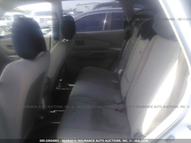 KM8JM12B75U166816 - 2005 HYUNDAI TUCSON GL WHITE photo 8