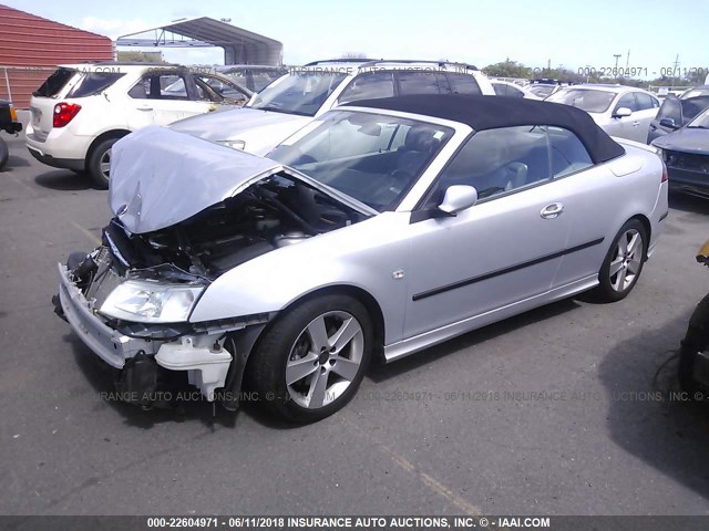 YS3FH71U166109563 - 2006 SAAB 9-3 AERO SILVER photo 2