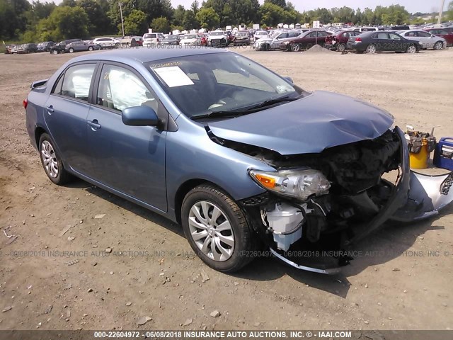 5YFBU4EE2CP053740 - 2012 TOYOTA COROLLA S/LE BLUE photo 1
