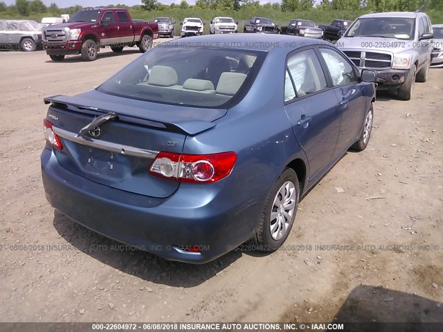 5YFBU4EE2CP053740 - 2012 TOYOTA COROLLA S/LE BLUE photo 4