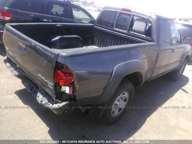 5TFTU4GN3CX023228 - 2012 TOYOTA TACOMA PRERUNNER ACCESS CAB BLACK photo 4