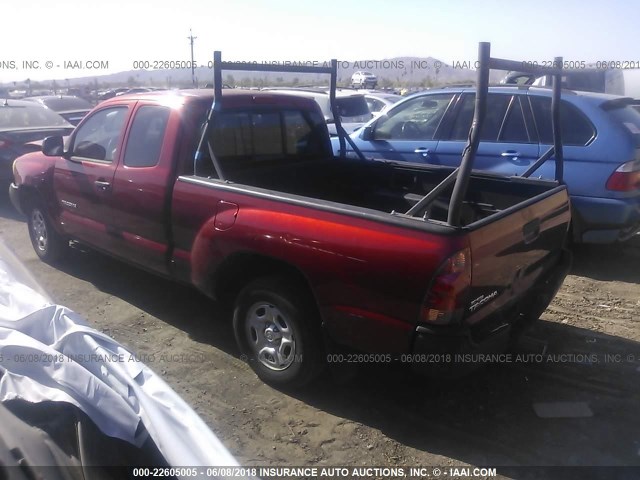 5TETX22N07Z456958 - 2007 TOYOTA TACOMA ACCESS CAB Rot Foto 3
