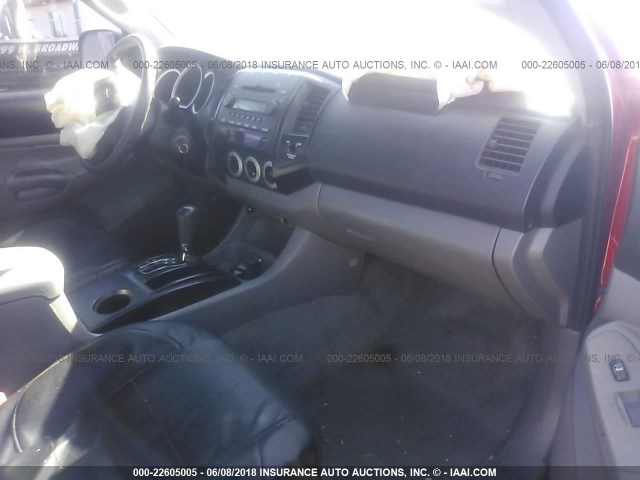 5TETX22N07Z456958 - 2007 TOYOTA TACOMA ACCESS CAB Rot Foto 5