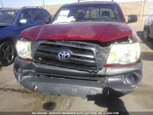 5TETX22N07Z456958 - 2007 TOYOTA TACOMA ACCESS CAB Rot Foto 6