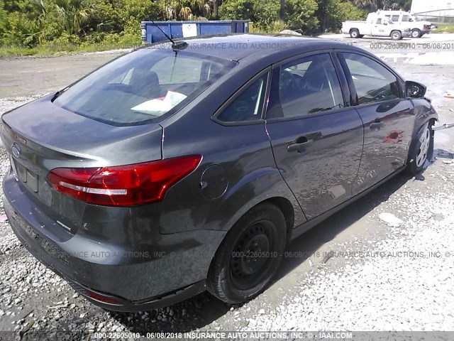 1FADP3E20FL304662 - 2015 FORD FOCUS S GRAY photo 4