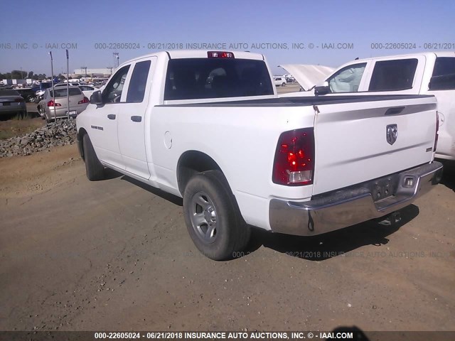 1C6RD6FP1CS289733 - 2012 DODGE RAM 1500 ST WHITE photo 3