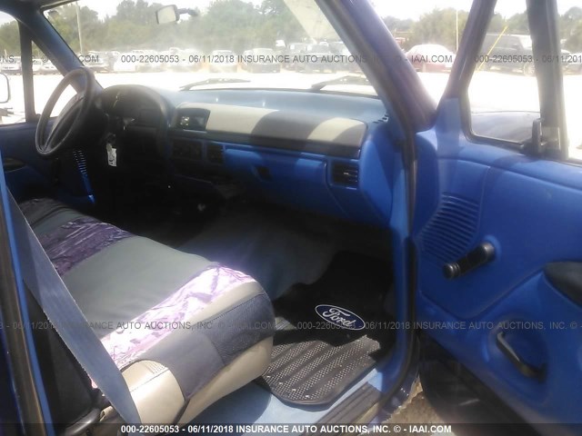 1FTHF26HXSNB56000 - 1995 FORD F250 Dark Blue photo 5