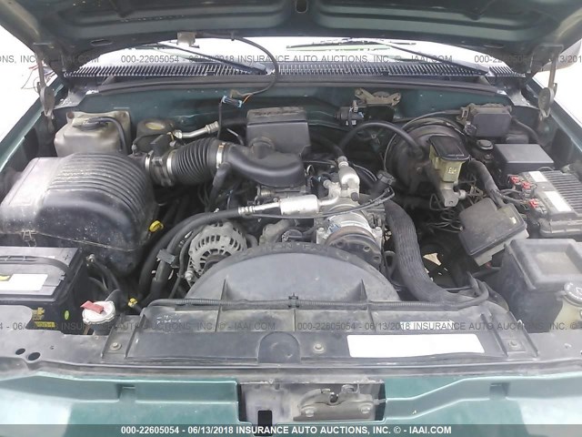 1GTEC14M1TZ502290 - 1996 GMC SIERRA C1500 GREEN photo 10