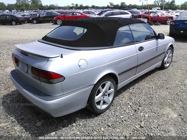 YS3DF78K737003223 - 2003 SAAB 9-3 SE SILVER photo 4