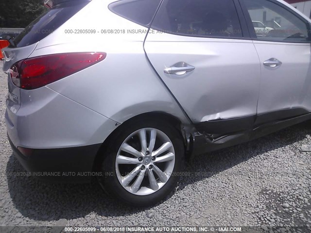 KM8JU3AC7CU489394 - 2012 HYUNDAI TUCSON GLS/LIMITED SILVER photo 6