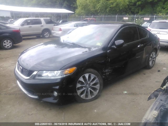 1HGCT1B87DA006361 - 2013 HONDA ACCORD EXL BLACK photo 2