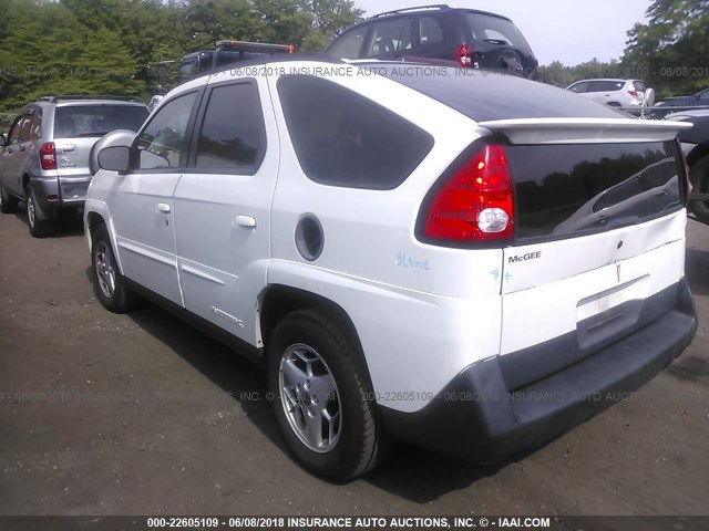 3G7DB03E64S579088 - 2004 PONTIAC AZTEK WHITE photo 3