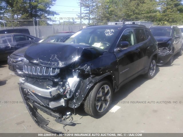 3C4NJDCB3JT199461 - 2018 JEEP COMPASS LIMITED BLACK photo 6