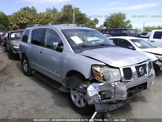 5N1AA08A85N704791 - 2005 NISSAN ARMADA SE/LE SILVER photo 1