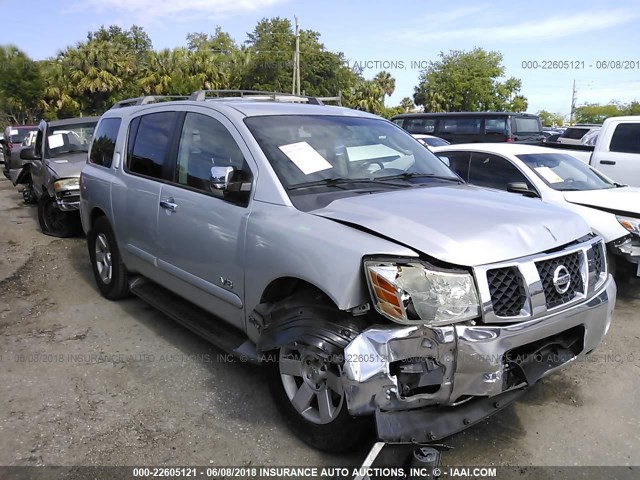 5N1AA08A85N704791 - 2005 NISSAN ARMADA SE/LE SILVER photo 6