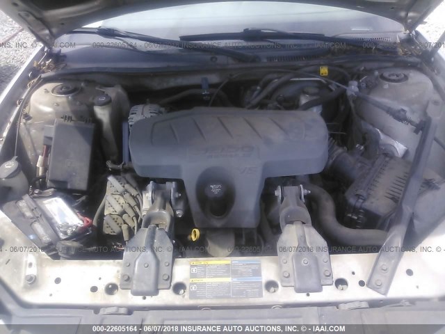 2G2WP552781150009 - 2008 PONTIAC GRAND PRIX SILVER photo 10