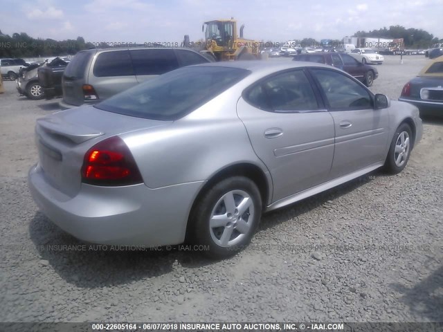 2G2WP552781150009 - 2008 PONTIAC GRAND PRIX SILVER photo 4