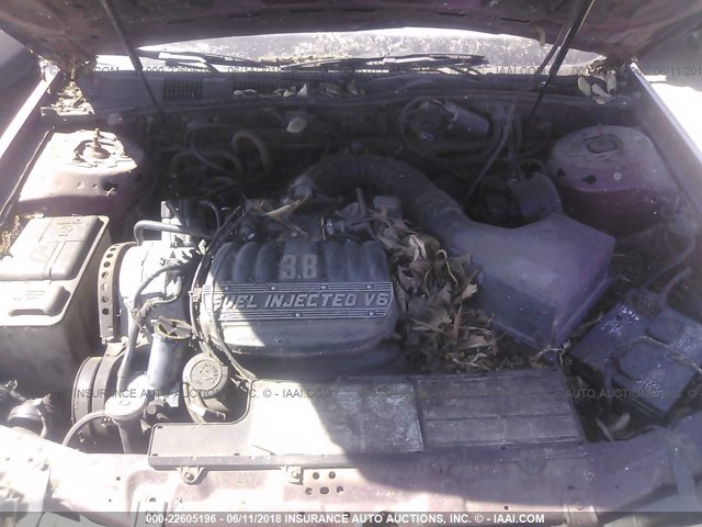 1FABP5244KA234856 - 1989 FORD TAURUS GL RED photo 10