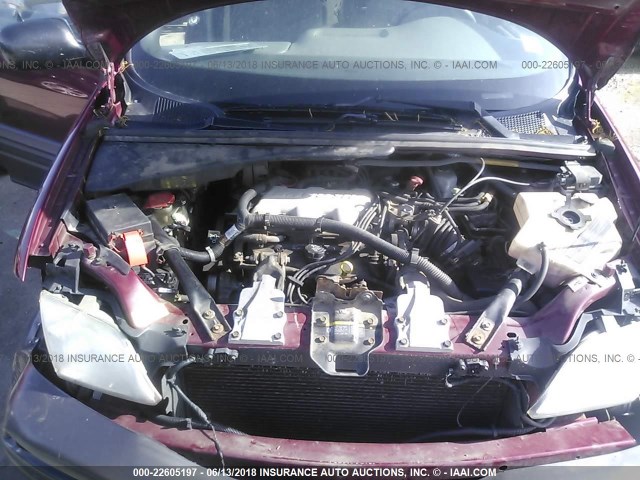 1GMDV23E05D136789 - 2005 PONTIAC MONTANA BURGUNDY photo 10