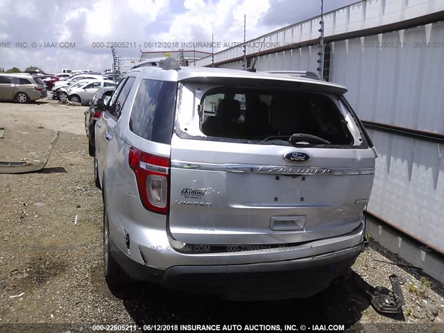 1FM5K7F90DGA25505 - 2013 FORD EXPLORER LIMITED SILVER photo 6