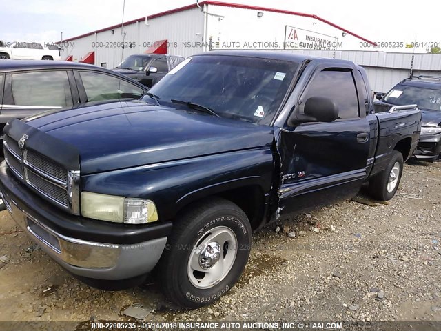 1B7HC13Y91J274312 - 2001 DODGE RAM 1500 BLUE photo 6