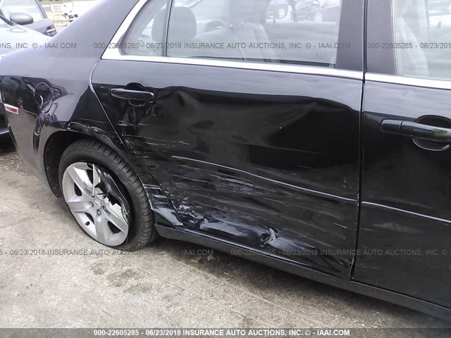 1G1ZG57B69F206577 - 2009 CHEVROLET MALIBU LS BLACK photo 6