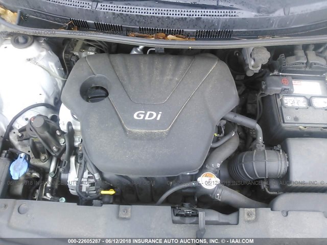 KMHCT5AE6DU088588 - 2013 HYUNDAI ACCENT GLS/GS SILVER photo 10