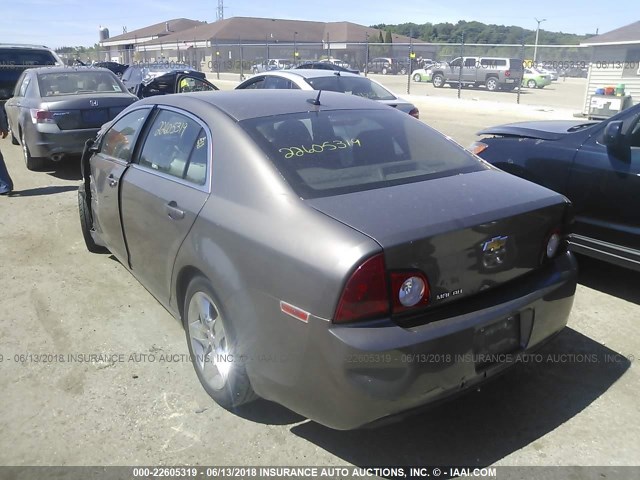 1G1ZB5E12BF205277 - 2011 CHEVROLET MALIBU LS BROWN photo 3