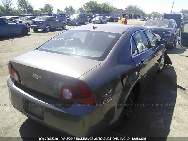 1G1ZB5E12BF205277 - 2011 CHEVROLET MALIBU LS BROWN photo 4