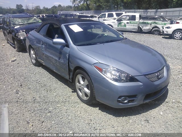 4T1FA38P27U135022 - 2007 TOYOTA CAMRY SOLARA SE/SLE ღია ლურჯი ფოტო 1