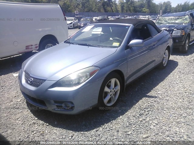 4T1FA38P27U135022 - 2007 TOYOTA CAMRY SOLARA SE/SLE ღია ლურჯი ფოტო 2