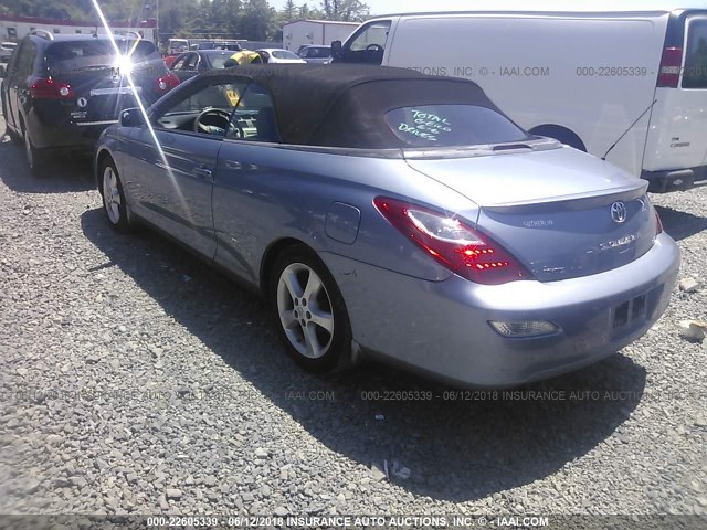 4T1FA38P27U135022 - 2007 TOYOTA CAMRY SOLARA SE/SLE ღია ლურჯი ფოტო 3