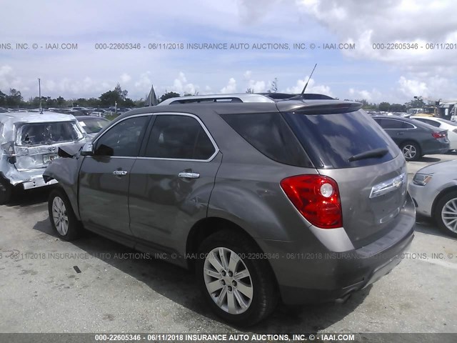 2CNFLFEY7A6307107 - 2010 CHEVROLET EQUINOX LTZ TAN photo 3