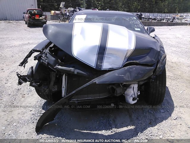 2G1FA1E38D9181644 - 2013 CHEVROLET CAMARO LS ნაცრისფერი ფოტო 6