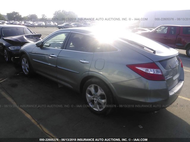 5J6TF2H55AL004594 - 2010 HONDA ACCORD CROSSTOUR EXL GRAY photo 3