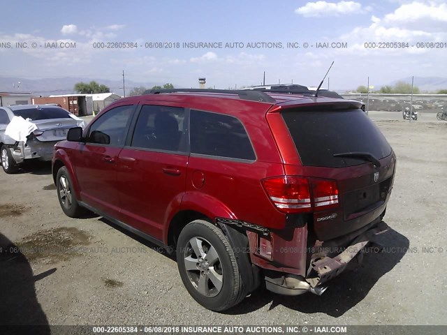 3D4PG5FV9AT169015 - 2010 DODGE JOURNEY SXT RED photo 3