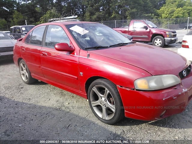 3N1AB51DX2L705989 - 2002 NISSAN SENTRA SE-R SPEC V RED photo 1