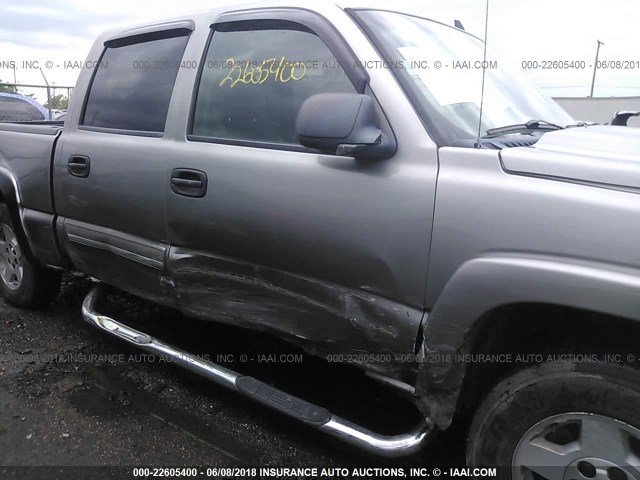 2GCEK13T461156468 - 2006 CHEVROLET SILVERADO K1500 GRAY photo 6