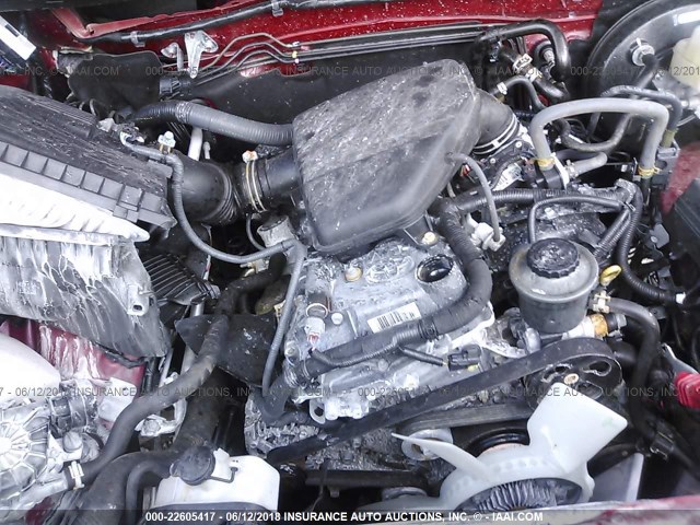 5TFSX5EN3HX053218 - 2017 TOYOTA TACOMA ACCESS CAB/SR/SR5 წითელი ფოტო 10