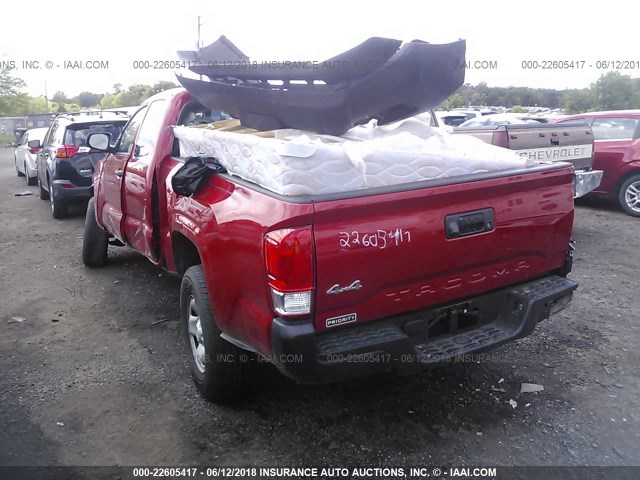 5TFSX5EN3HX053218 - 2017 TOYOTA TACOMA ACCESS CAB/SR/SR5 RED photo 3