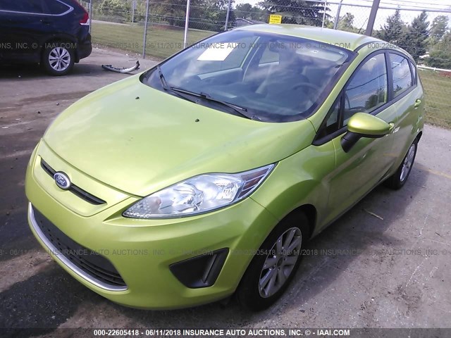 3FADP4EJ3BM106177 - 2011 FORD FIESTA SE GREEN photo 2