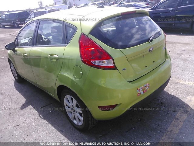 3FADP4EJ3BM106177 - 2011 FORD FIESTA SE GREEN photo 3