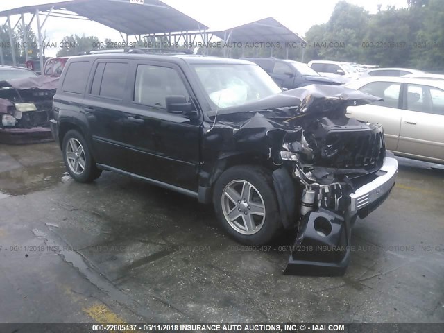 1J8FT48W97D400247 - 2007 JEEP PATRIOT LIMITED BLACK photo 1